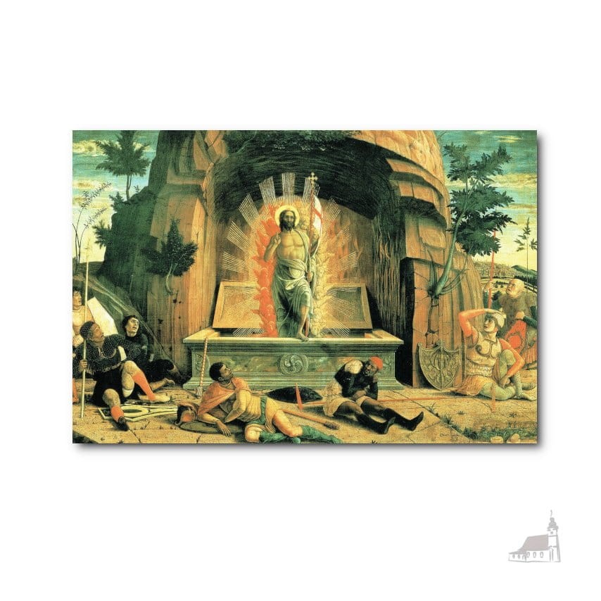 Kartka Wielkanocna, Zmartwychwstanie. Mantegna Andrea