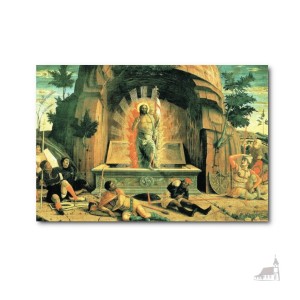 Kartka Wielkanocna, Zmartwychwstanie.  Mantegna Andrea