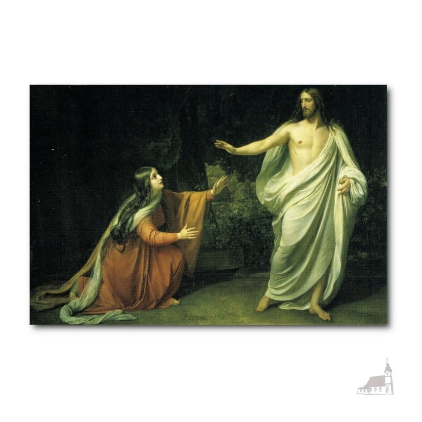 Kartka Wielkanocna, Chrystus i Maria Magdalena. Aleksander Ivanov