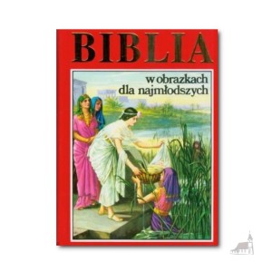 Biblia w obrazkach dla najmłodszych. Czerwona. Grawer gratis.