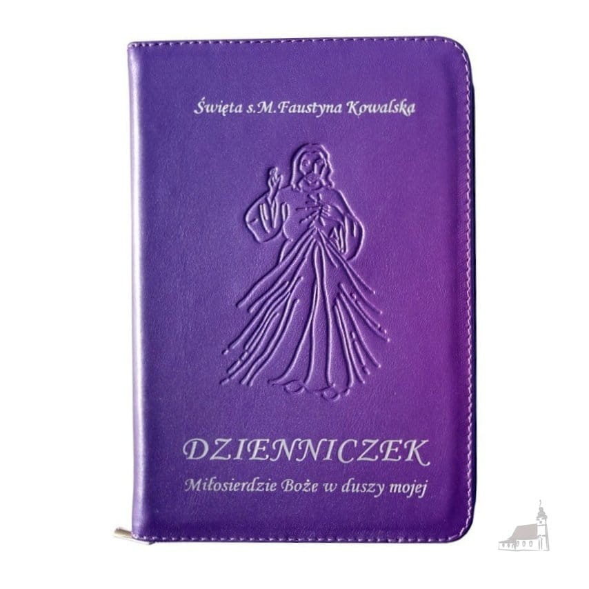 Dzienniczek. Miłosierdzie Boże w duszy mojej. Oprawa skóra. Fioletowy
