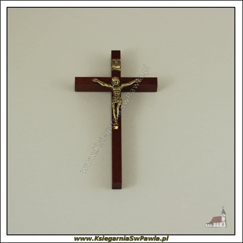 Krzyż drewniany, wiszący. Mały