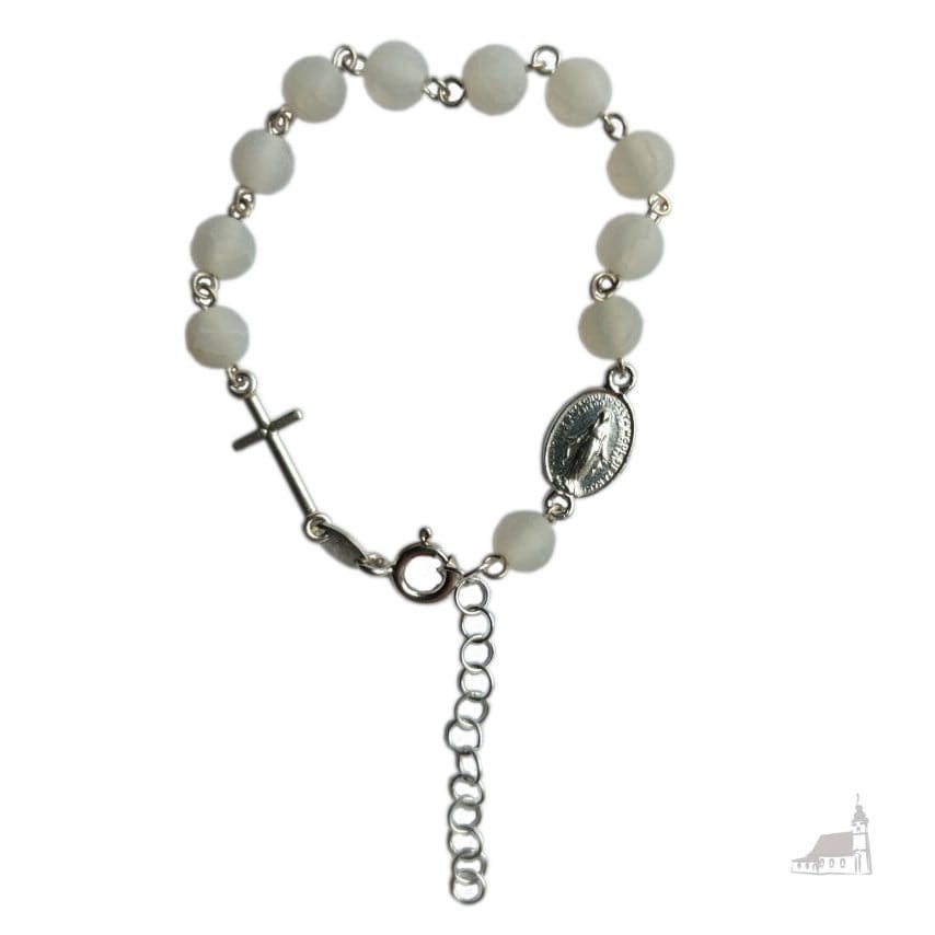 Różaniec bransoletka, dziesiątka. Agat.