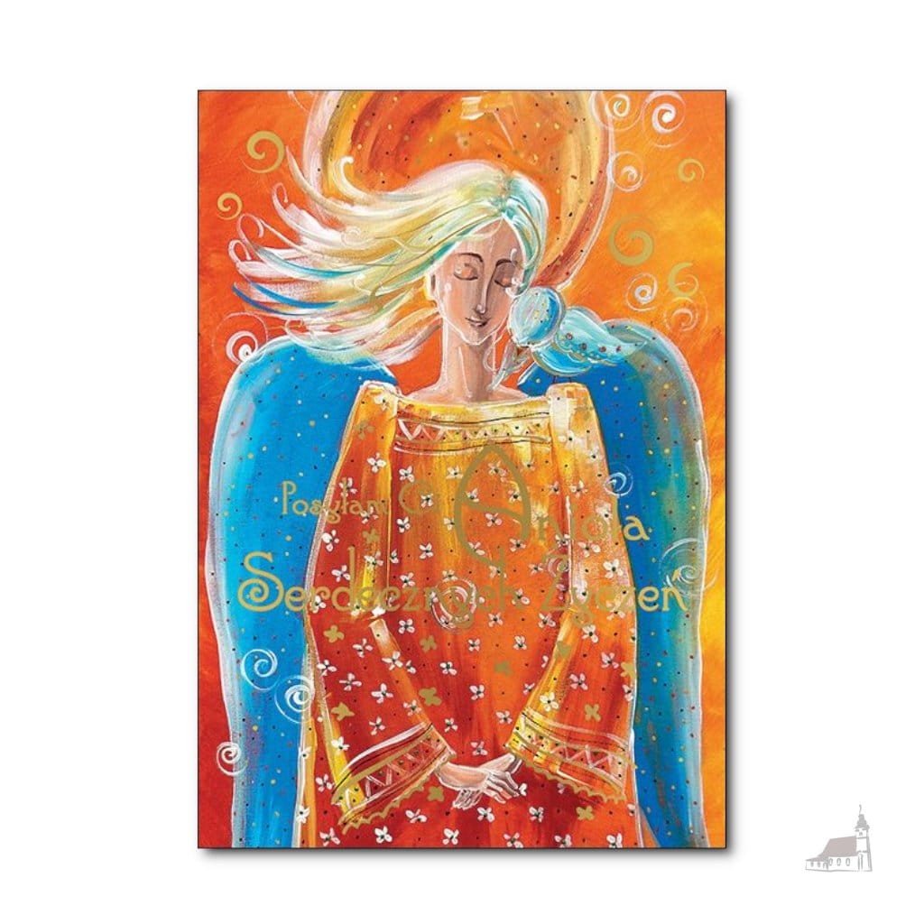 Posyłam Ci Anioła Serdecznych Życzeń. Karnet z kopertą.