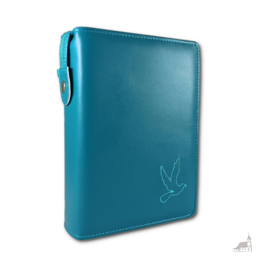 Etui na Pismo Święte Edycja Św. Pawła duże turkusowe z haftem