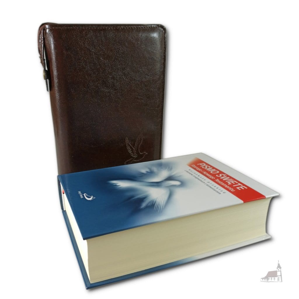 Pismo Święte Duże Edycja Św. Pawła w kasztanowym etui.