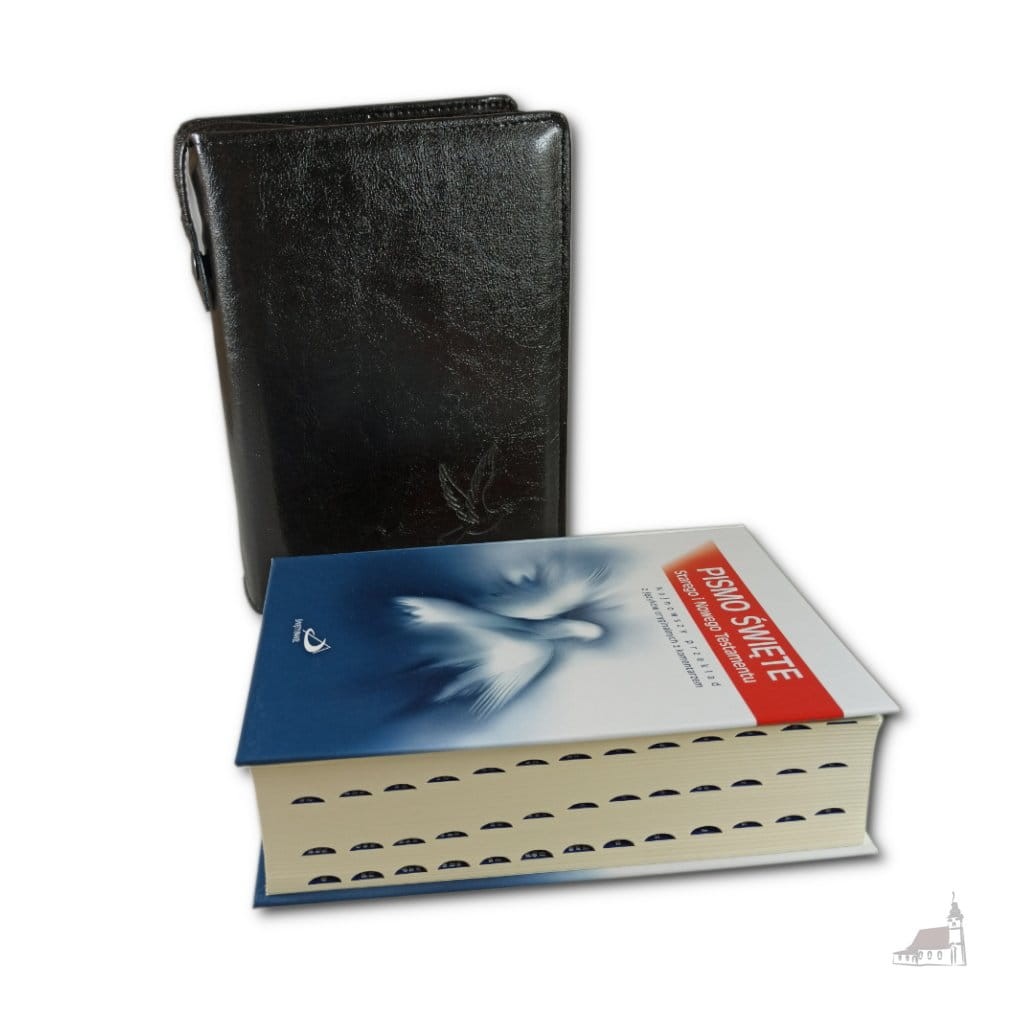 Pismo Święte Duże Edycja Św. Pawła w czarnym etui. Paginatory.