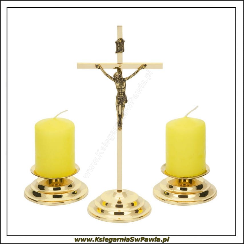 Zestaw kolędowy - mosiądz. 19cm