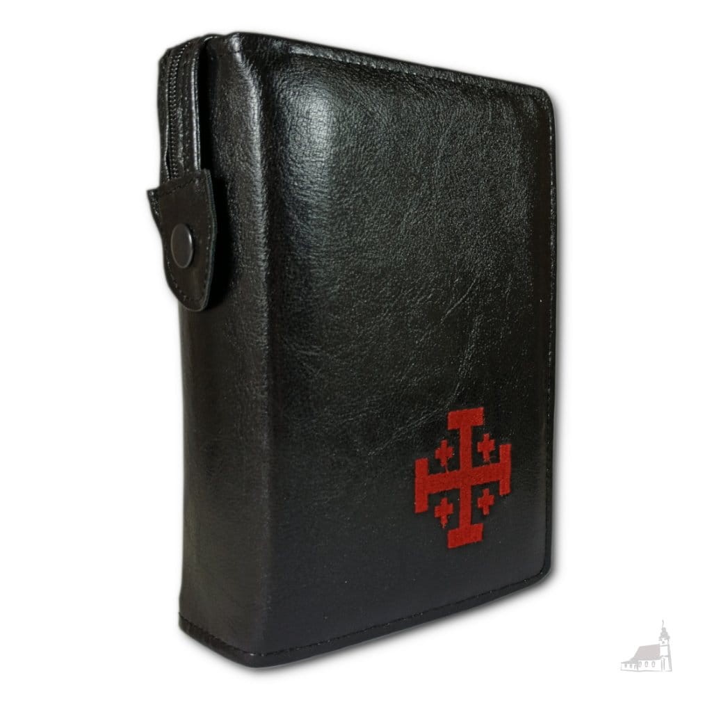 Etui Biblia Jerozolimska Mała. Czarne z haftem.