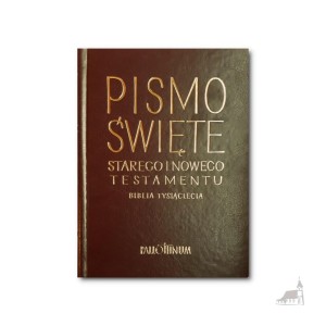 Biblia Tysiąclecia - Pismo Święte Starego i Nowego Testamentu. Skóra ekologiczna. Złocone