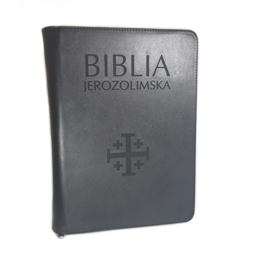 Biblia Jerozolimska z paginatorami. Oprawa skórzana. Wydawnictwo Pallottinum