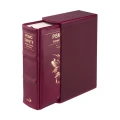 Pismo Święte, Duży format. Twarda, skórzana bordowa oprawa z etui .