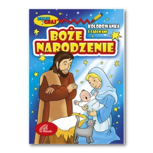 Boże Narodzenie. Maluj i graj. Kolorowanka z zabawami.