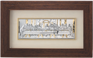 Srebrny obraz Ostatnia Wieczerza. Duży.