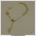 Bransoletka, różaniec ze złota