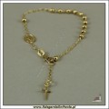 Bransoletka, różaniec ze złota