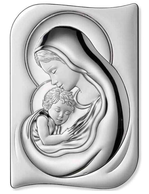 Srebrny obrazek Madonna