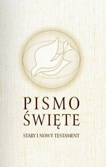 Pismo Święte Stary i Nowy Testament B5 - oprawa biała z obwolutą 