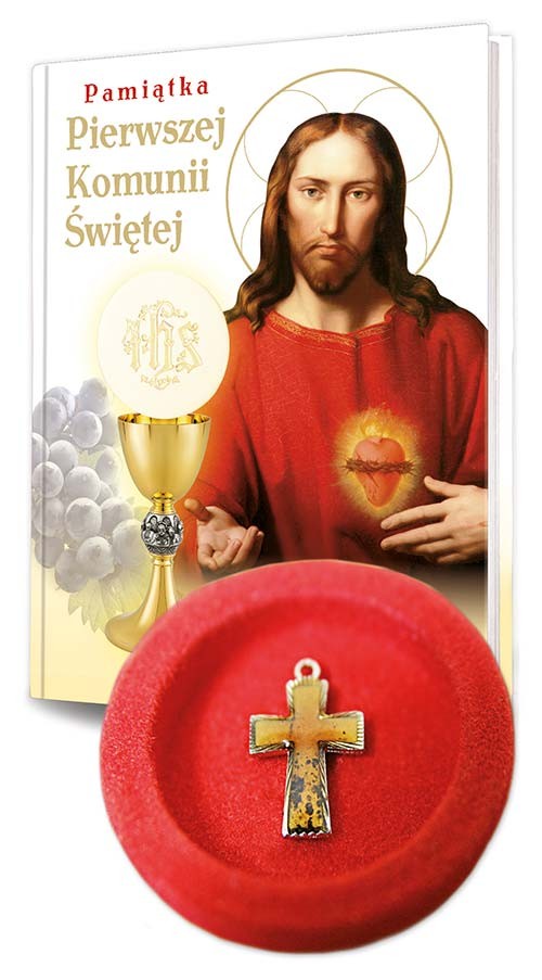 Pamiątka Pierwszej Komunii Świętej (z krzyżykiem) 